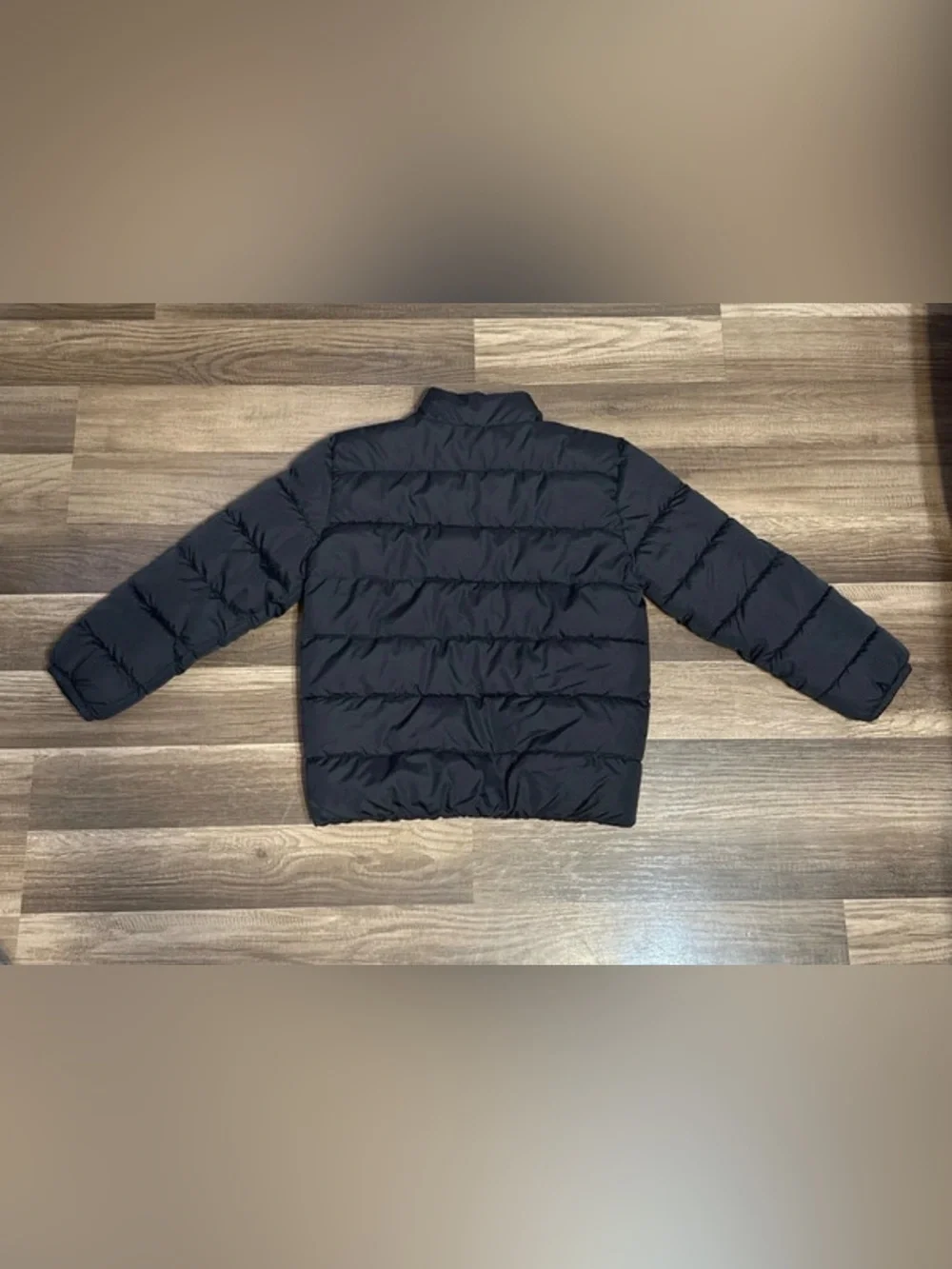 The children’s place Kids Black Puffer Jacket - Lightweight Quilted Coat size m